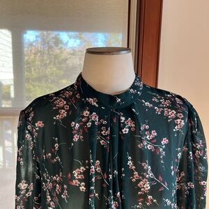 Floral Green Women's Top